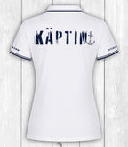 Poloshirt Regina „KÄPTIN“ – WEISS