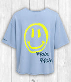 Sweatshirt „SMILE“ – HELLBLAU