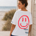 Sweatshirt „SMILE“ – WEISS